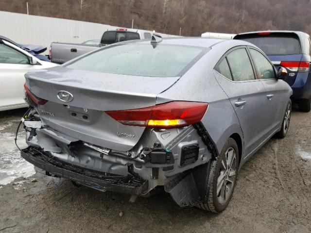 5NPD84LF3HH096559 - 2017 HYUNDAI ELANTRA SE GRAY photo 4