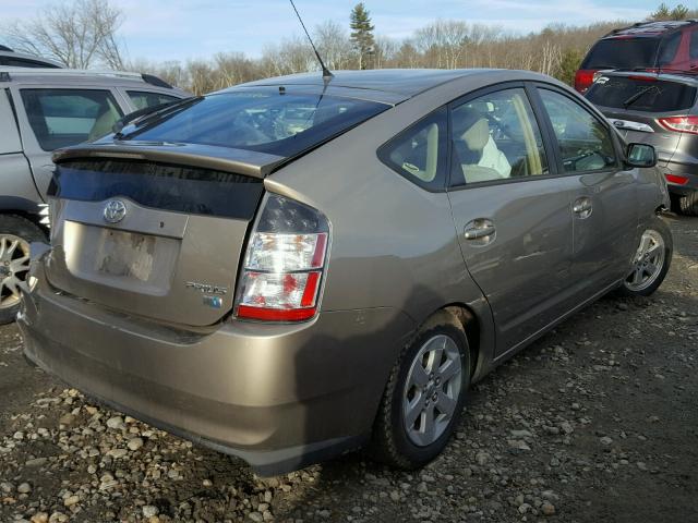 JTDKB20U753021841 - 2005 TOYOTA PRIUS TAN photo 4