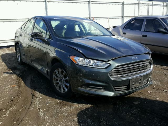 3FA6P0G79FR289225 - 2015 FORD FUSION S CHARCOAL photo 1