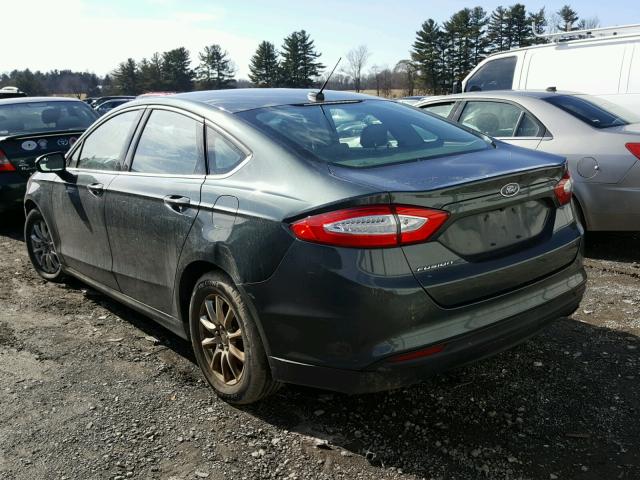 3FA6P0G79FR289225 - 2015 FORD FUSION S CHARCOAL photo 3