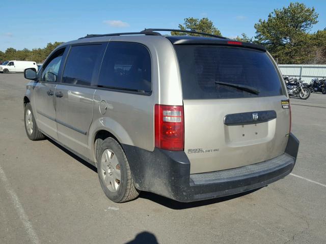 1D8HN44H48B140873 - 2008 DODGE GRAND CARA TAN photo 3