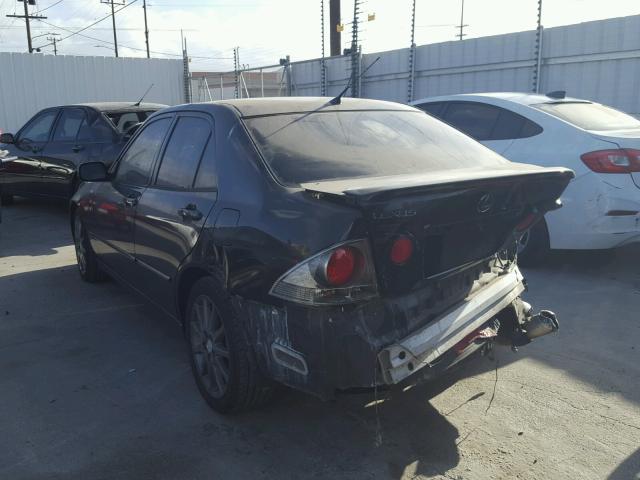 JTHBD192340090630 - 2004 LEXUS IS 300 BLACK photo 3