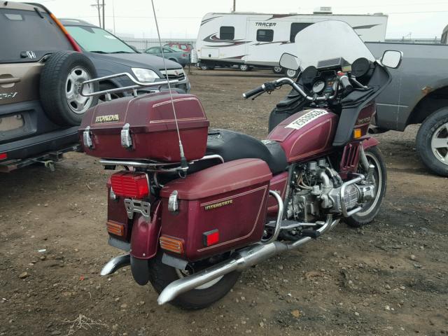 1HFSC0212CA230004 - 1982 HONDA GL1100 I BURGUNDY photo 4