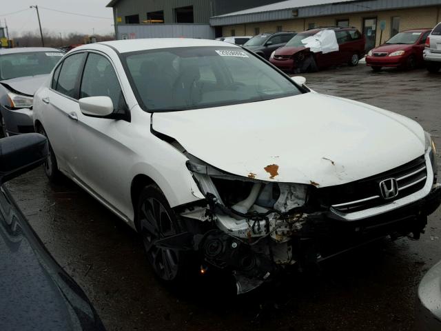 1HGCR2F54EA034737 - 2014 HONDA ACCORD SPO WHITE photo 1