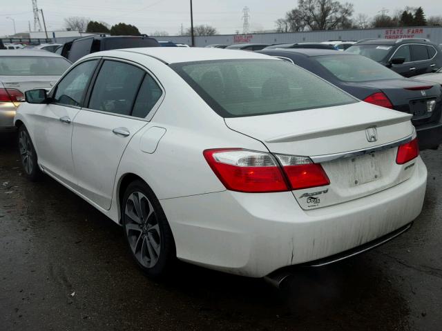 1HGCR2F54EA034737 - 2014 HONDA ACCORD SPO WHITE photo 3