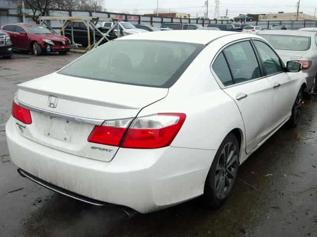 1HGCR2F54EA034737 - 2014 HONDA ACCORD SPO WHITE photo 4