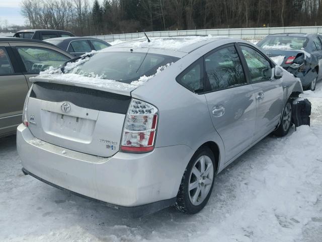 JTDKB20U477650890 - 2007 TOYOTA PRIUS SILVER photo 4