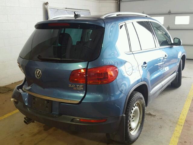 WVGMV7AX0HK006013 - 2017 VOLKSWAGEN TIGUAN COM BLUE photo 4