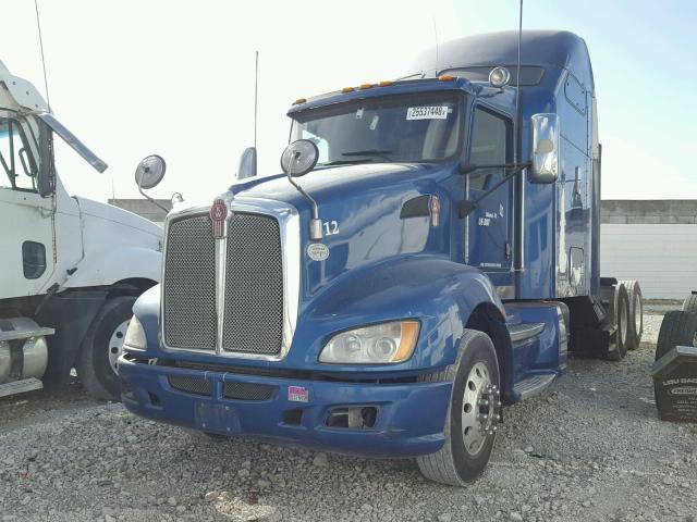 1XKAD49X59J254119 - 2009 KENWORTH CONSTRUCTI BLUE photo 2