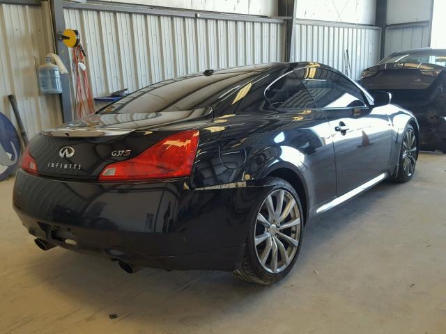 JNKCV64E48M127215 - 2008 INFINITI G37 BASE BLACK photo 4