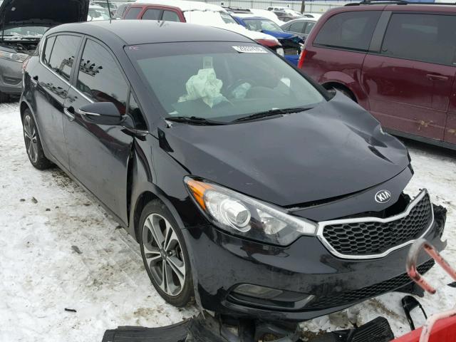 KNAFX5A83G5528990 - 2016 KIA FORTE EX BLACK photo 1