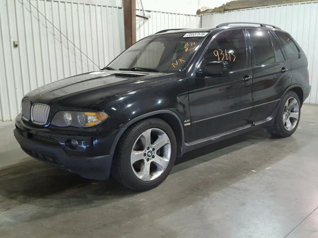 5UXFB53595LV11235 - 2005 BMW X5 4.4I BLACK photo 2