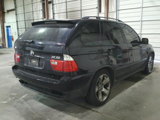 5UXFB53595LV11235 - 2005 BMW X5 4.4I BLACK photo 4