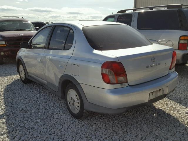 JTDBT1232Y0036880 - 2000 TOYOTA ECHO SILVER photo 3