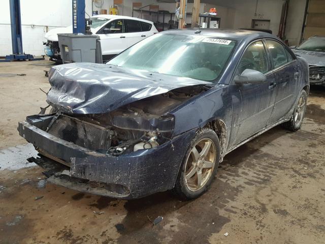 1G2ZG57N784144140 - 2008 PONTIAC G6 BASE BLUE photo 2