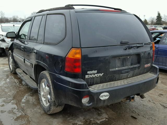 1GKDT13S142105785 - 2004 GMC ENVOY BLACK photo 3