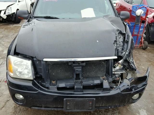 1GKDT13S142105785 - 2004 GMC ENVOY BLACK photo 7