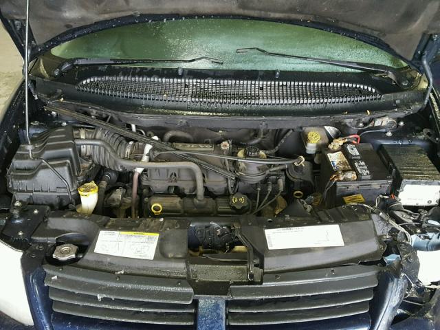 1D4GP24R75B209684 - 2005 DODGE GRAND CARA BLUE photo 7