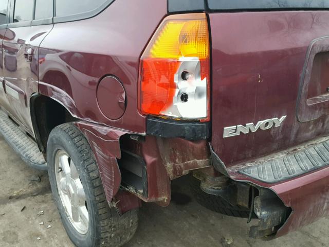 1GKDT13S432198929 - 2003 GMC ENVOY BURGUNDY photo 9