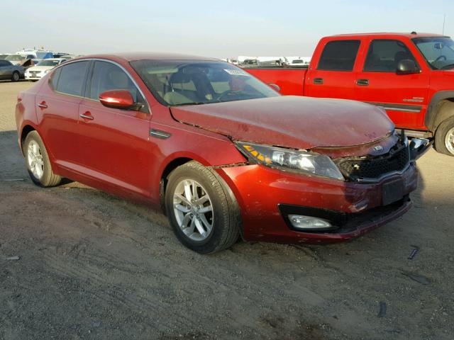 5XXGM4A73DG217603 - 2013 KIA OPTIMA LX RED photo 1