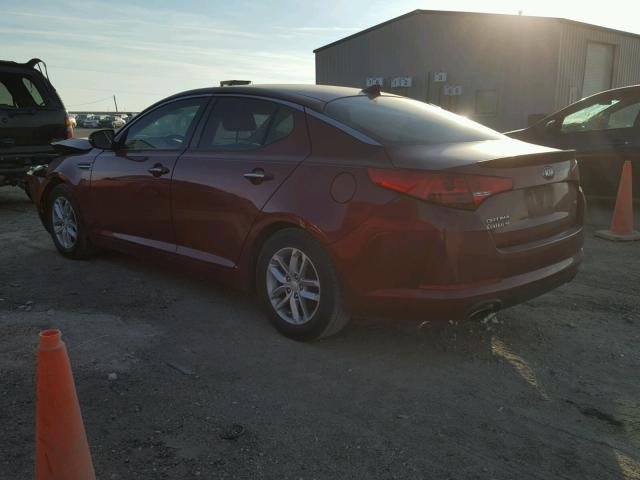 5XXGM4A73DG217603 - 2013 KIA OPTIMA LX RED photo 3