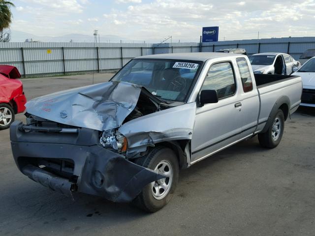 1N6DD26T34C462976 - 2004 NISSAN FRONTIER K SILVER photo 2