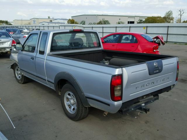 1N6DD26T34C462976 - 2004 NISSAN FRONTIER K SILVER photo 3