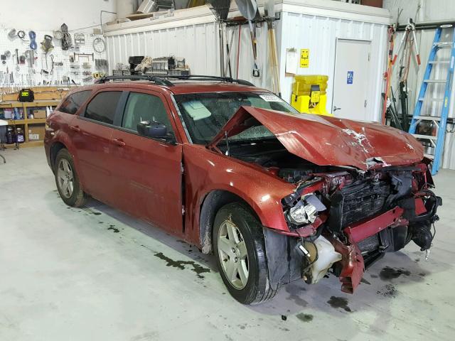 2D4FV48V15H535802 - 2005 DODGE MAGNUM SXT MAROON photo 1