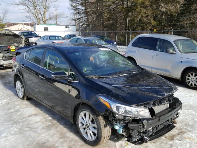 3KPFL4A78HE023694 - 2017 KIA FORTE LX BLACK photo 1