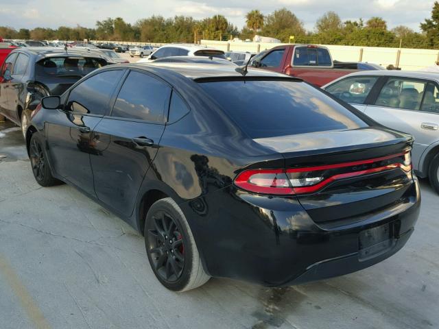 1C3CDFAA0FD433111 - 2015 DODGE DART SE BLACK photo 3