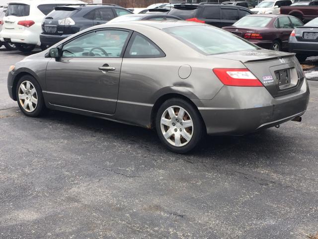 2HGFG11607H540406 - 2007 HONDA CIVIC LX GRAY photo 3