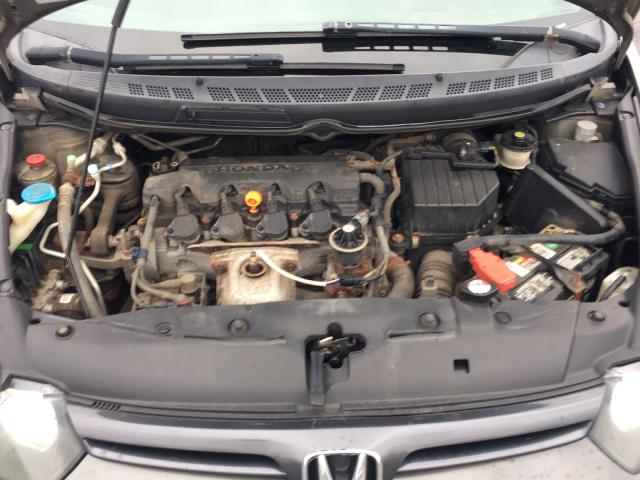 2HGFG11607H540406 - 2007 HONDA CIVIC LX GRAY photo 8