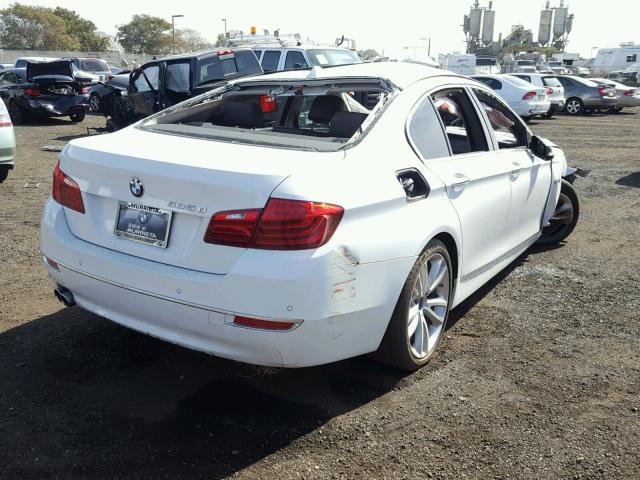 WBAXA5C57ED690018 - 2014 BMW 535 D WHITE photo 4