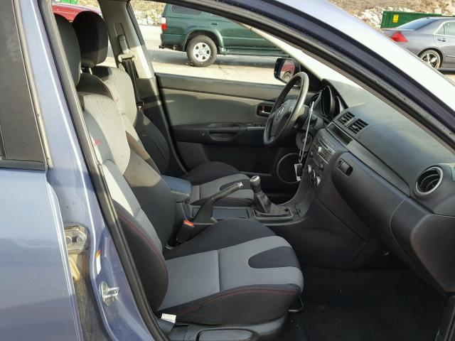 JM1BK34L381862935 - 2008 MAZDA SPEED 3 BLUE photo 5