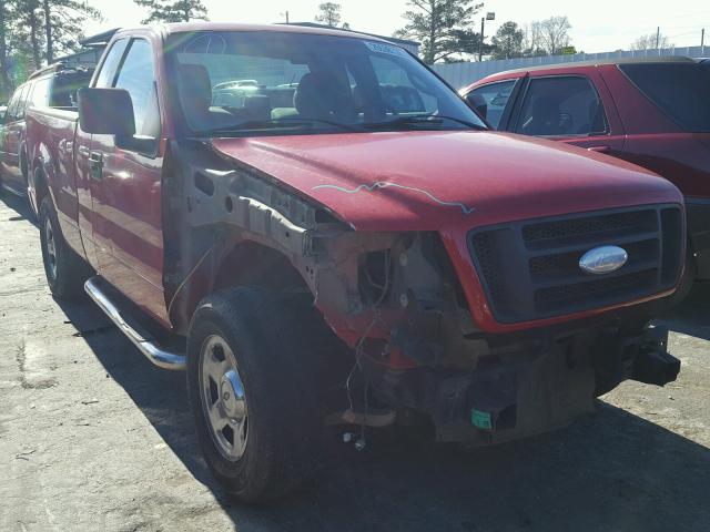 1FTRF12247NA02809 - 2007 FORD F150 RED photo 1