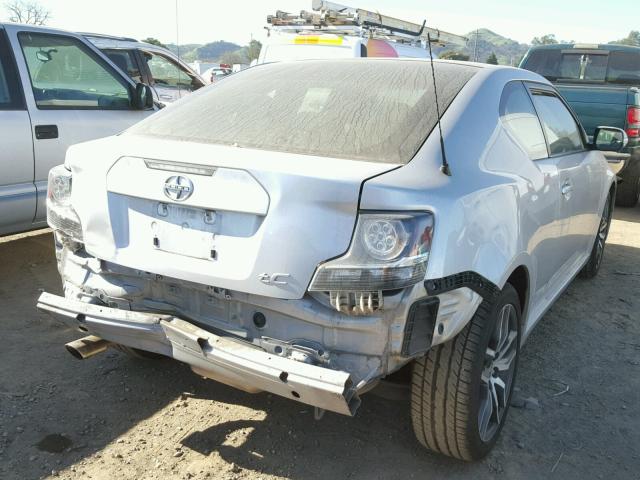 JTKJF5C7XE3078731 - 2014 TOYOTA SCION TC 银色 照片 4