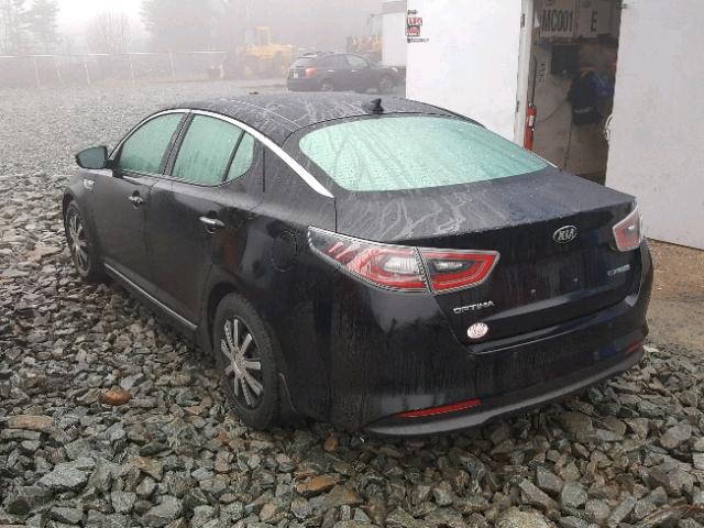 KNAGN4AD9E5072086 - 2014 KIA OPTIMA HYB BLACK photo 3