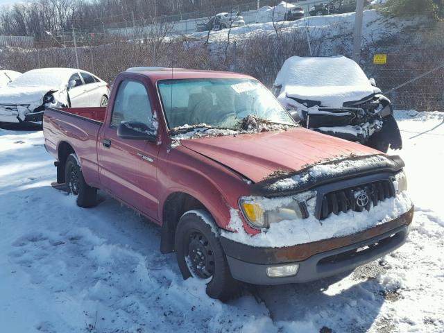 5TENL42N51Z784738 - 2001 TOYOTA TACOMA MAROON photo 1