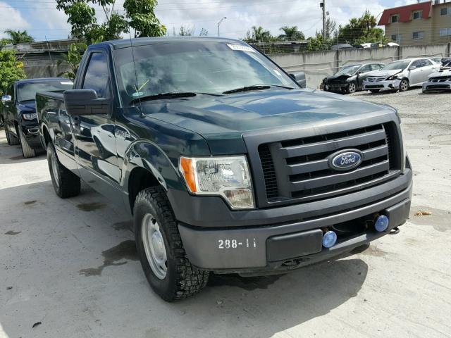 1FTNF1EF6BKD87913 - 2011 FORD F150 GREEN photo 1