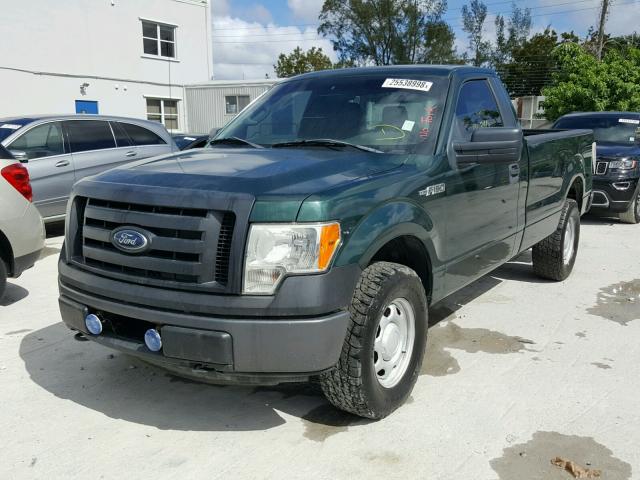 1FTNF1EF6BKD87913 - 2011 FORD F150 GREEN photo 2