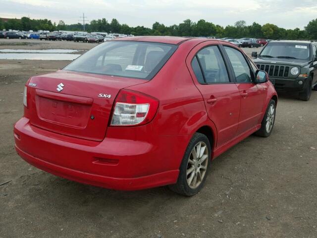 JS2YC415785103061 - 2008 SUZUKI SX4 CONVEN RED photo 4