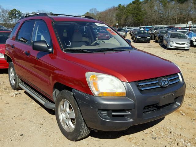 KNDJF724X87538719 - 2008 KIA SPORTAGE L RED photo 1