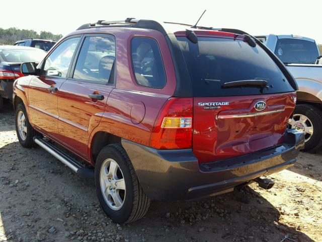 KNDJF724X87538719 - 2008 KIA SPORTAGE L RED photo 3