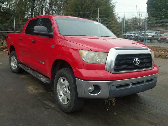 5TBDT54147S455247 - 2007 TOYOTA TUNDRA CRE RED photo 1