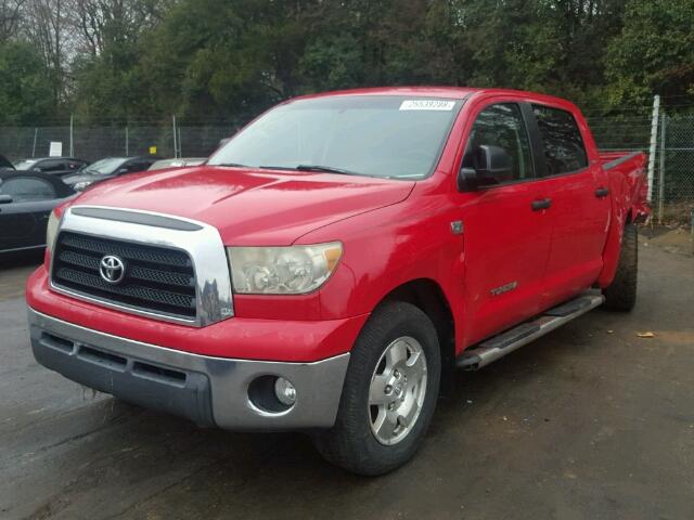 5TBDT54147S455247 - 2007 TOYOTA TUNDRA CRE RED photo 2