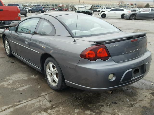 4B3AG42G63E129207 - 2003 DODGE STRATUS SE GRAY photo 3