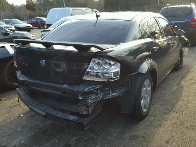 1B3LC46J58N250426 - 2008 DODGE AVENGER SE BLACK photo 4