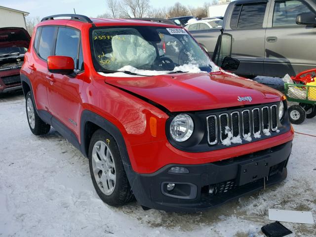 ZACCJABB7HPF47223 - 2017 JEEP RENEGADE L RED photo 1