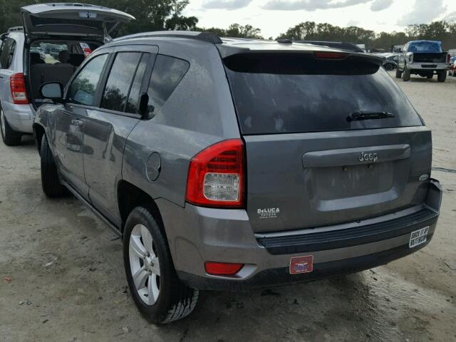 1J4NT1FA6BD260833 - 2011 JEEP COMPASS SP GRAY photo 3