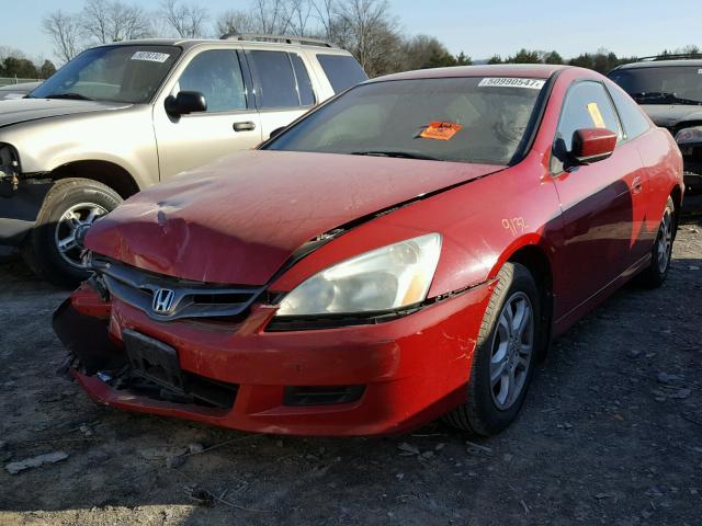 1HGCM71656A012419 - 2006 HONDA ACCORD EX RED photo 2